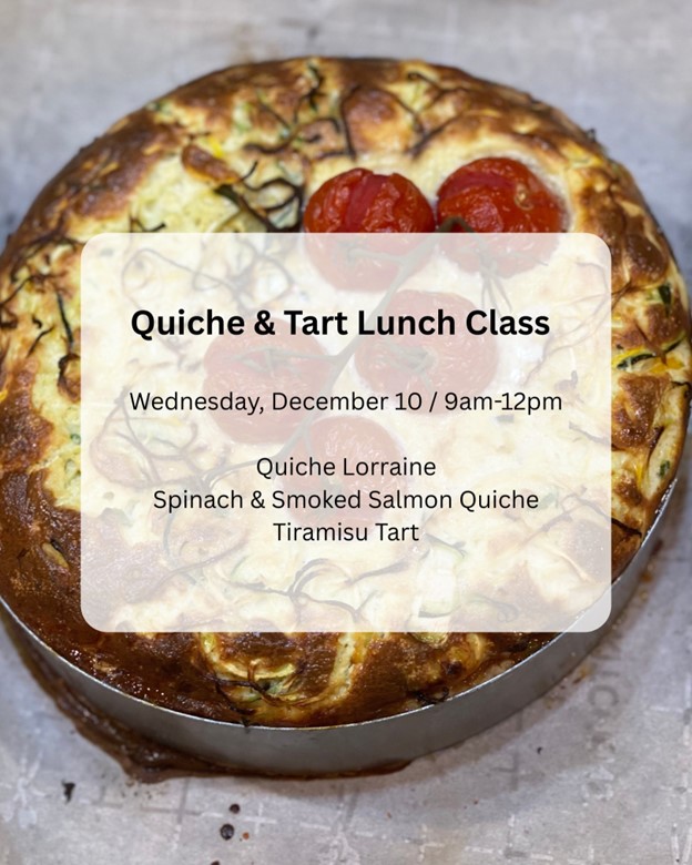 quiche and tart lunch